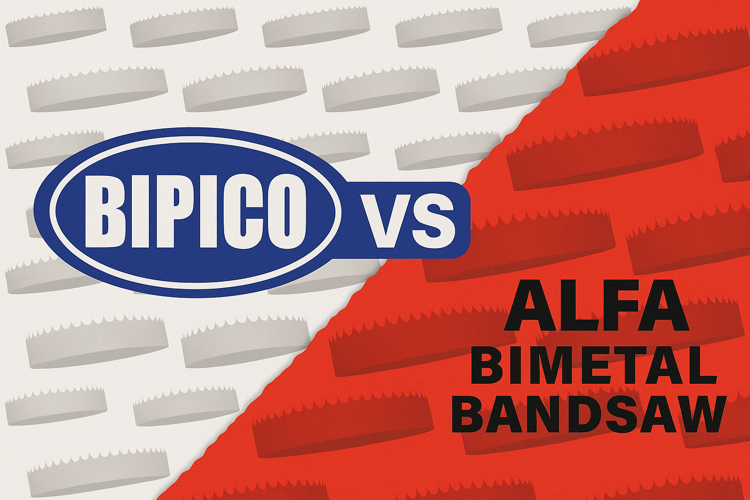 BIPICO VS ALFA BIMETAL BANDSAW COMPARISON
