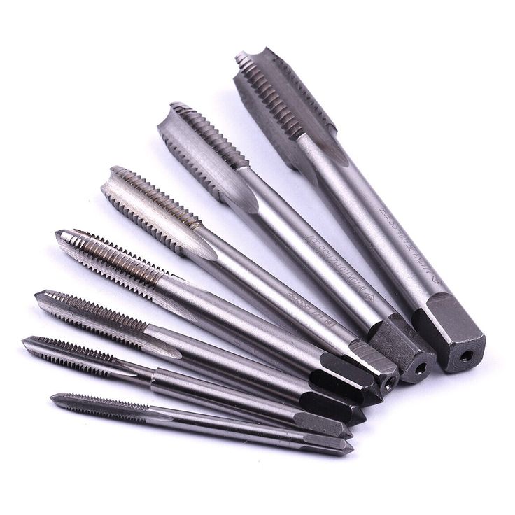 7 Sizes Hss Metric Hand Machine Tap Tools Left Hand Thread Drill Bits Set